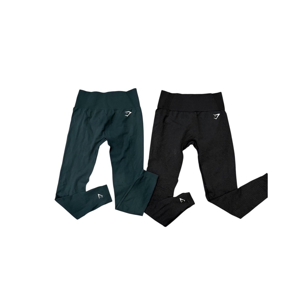 Gymshark Vital Seamless Legging High-Waist Women's Medium Two Pairs Black/Gray